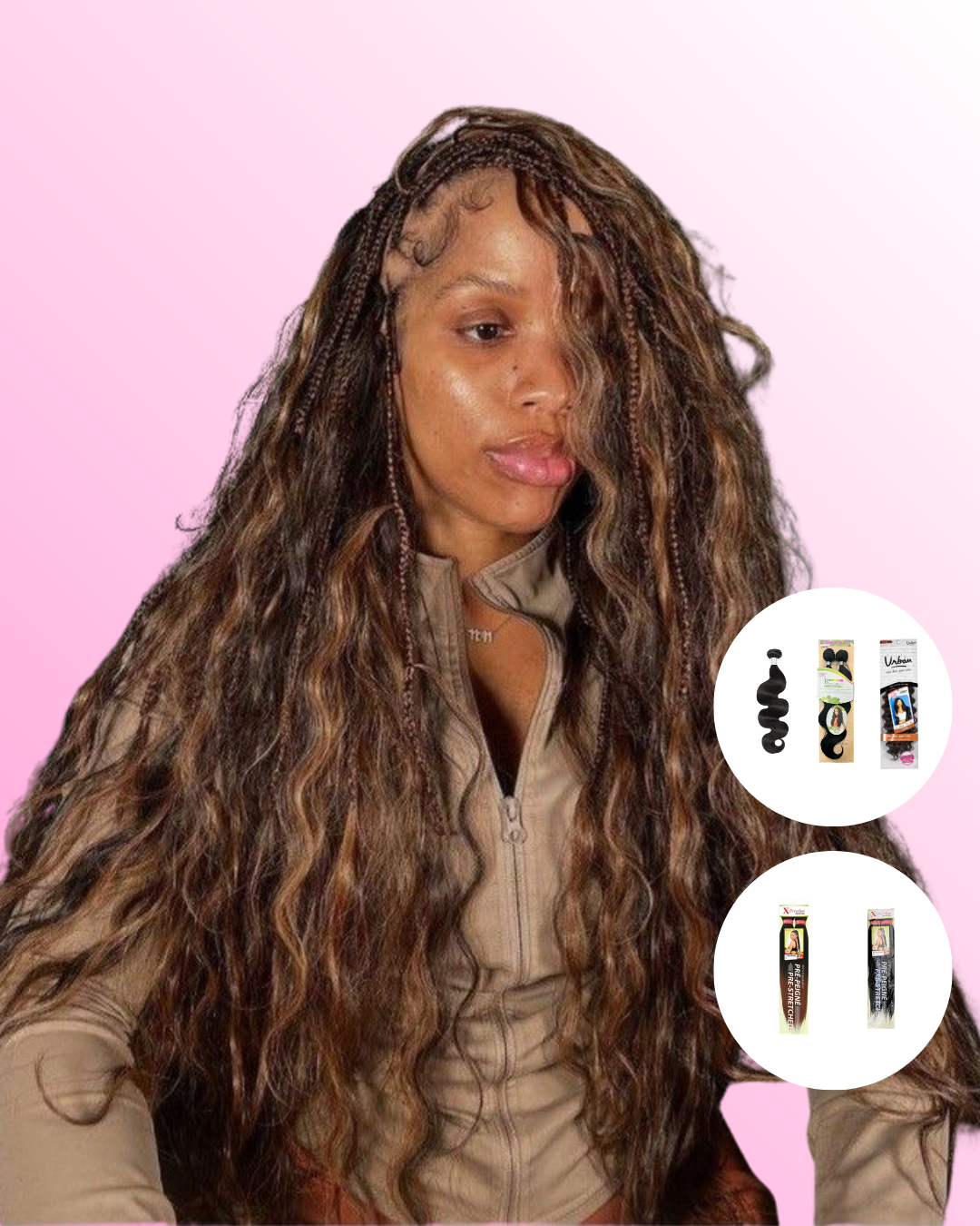 Box Bora Bora braids (Body wave) "TOP VENTES" 🔥