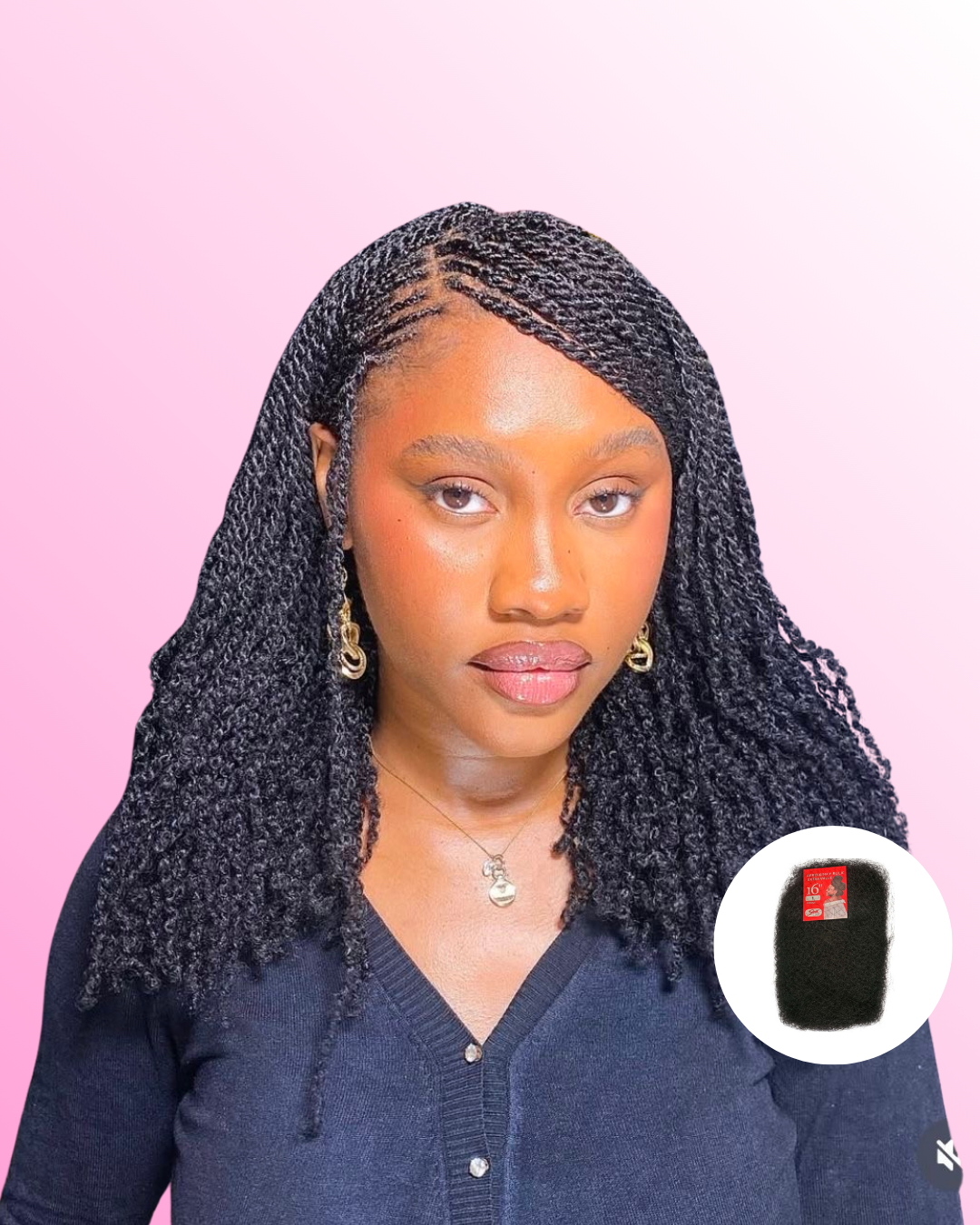 Box twists humaines (afro bulk)