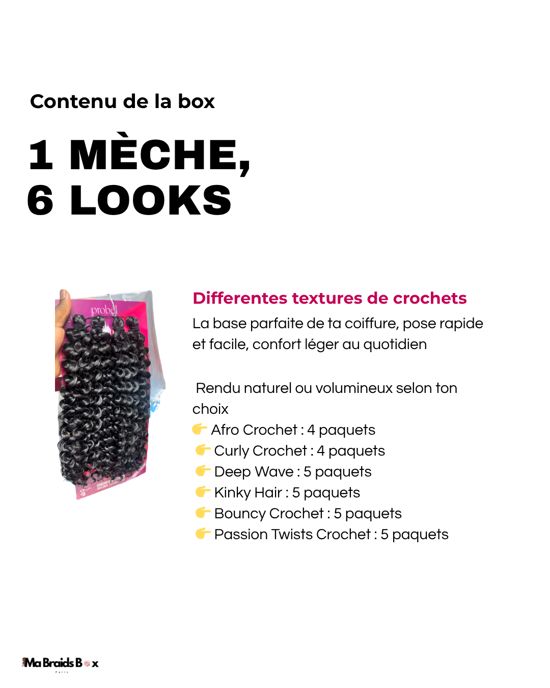 Box crochets braids