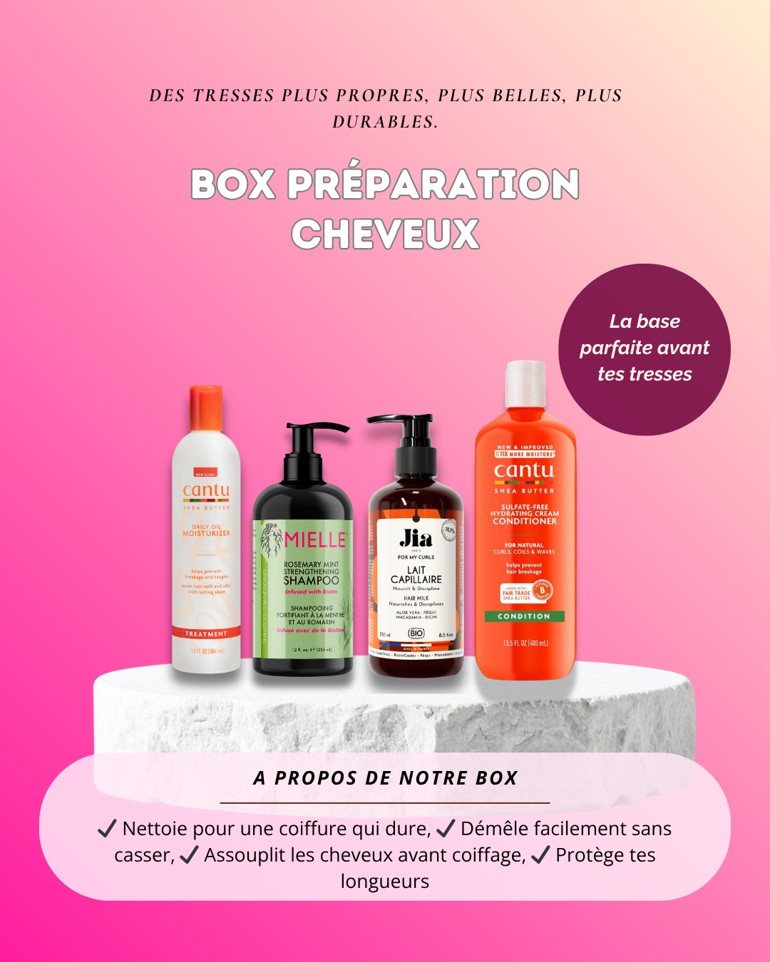 Box Préparation cheveux
