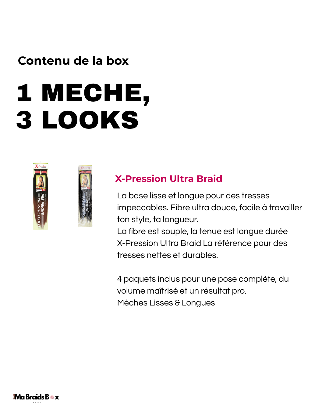 Box Braids( Braids, knotless braids, nattes collées, vanilles)