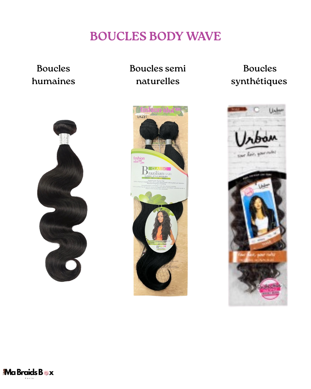 Box boho braids (Body wave)"TOP VENTES" 🔥